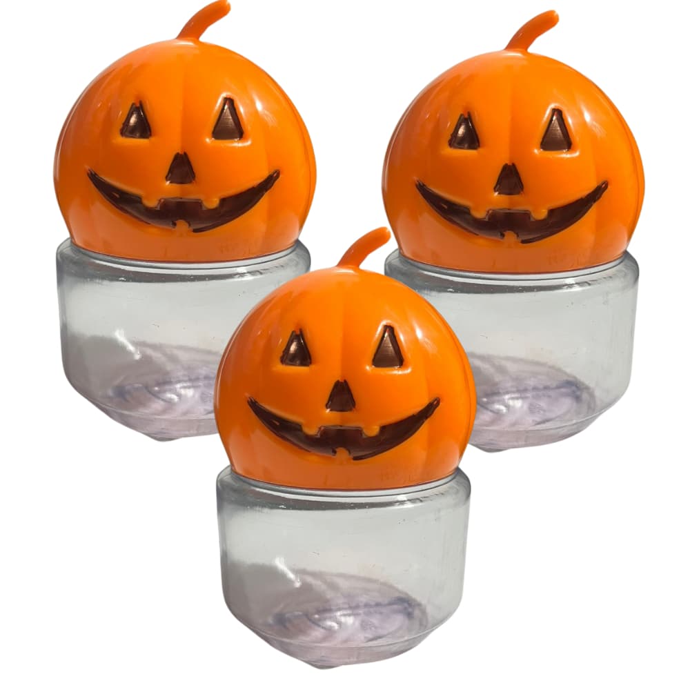 kit 3 Potinhos De Abóbora Halloween - 120ml