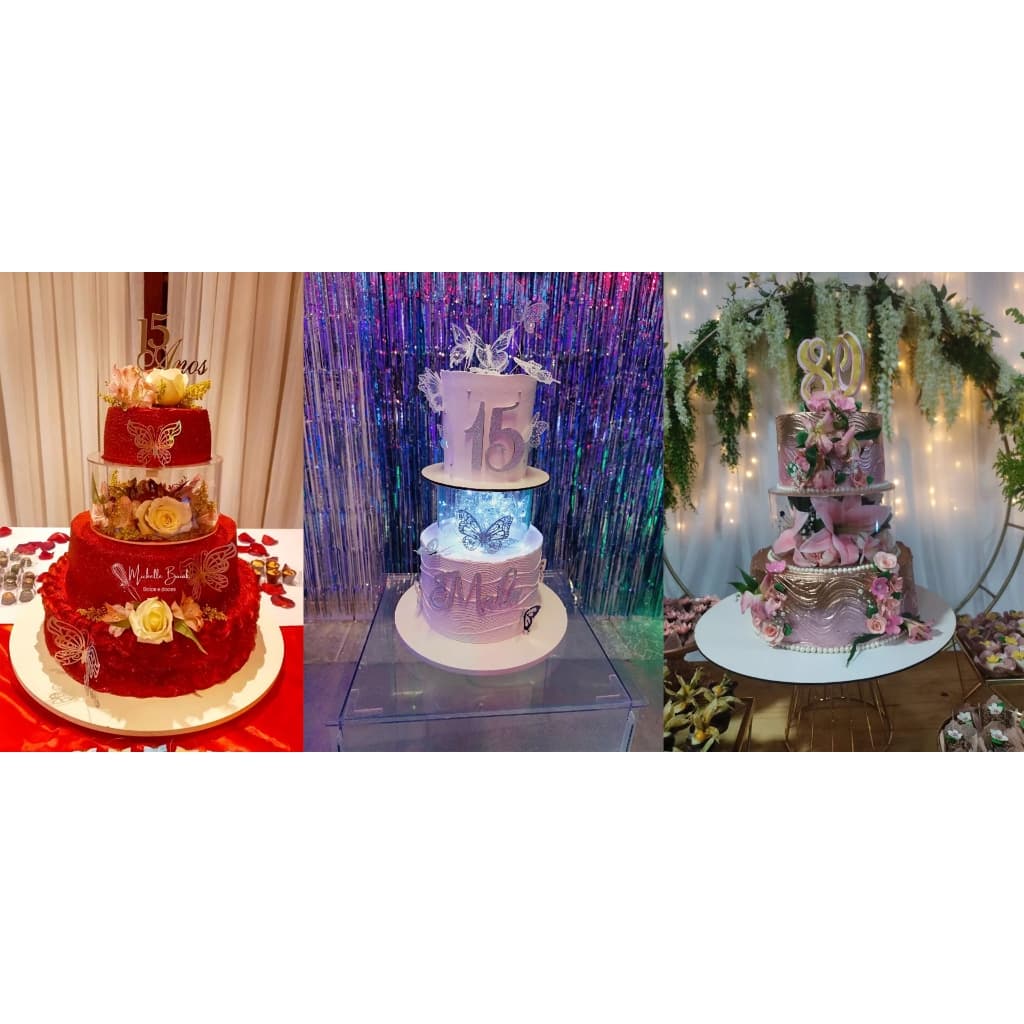 Bolo Fake de Acrílico Ideal para Decoração