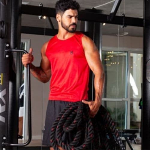 Camiseta Regata Masculino Treino Corrida Futebol Nadador Musculação Academia