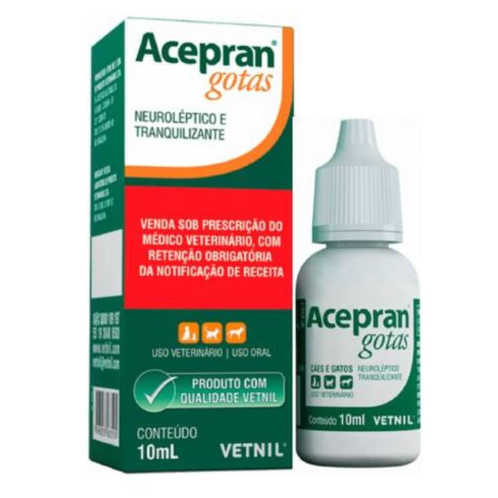 Acepran Gotas para Cães e Gatos 10 ml Vetnil