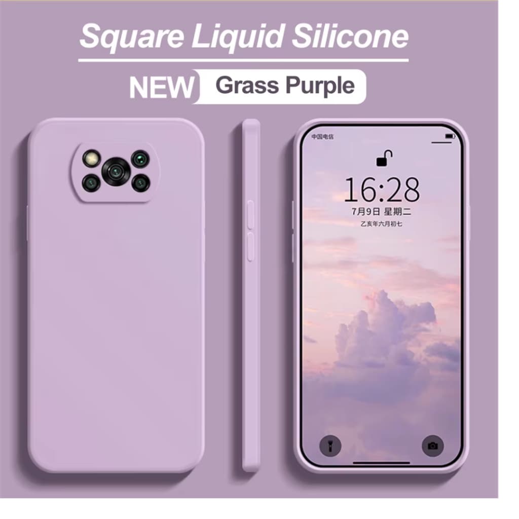 Capa Case para  Poco X3 /X3 Pro Coloridas + pelicula 3D