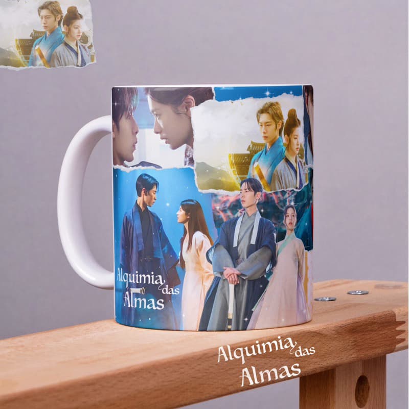 Caneca Porcelana Dorama Alquimia das Almas Kdrama M1