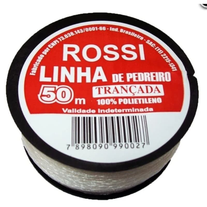 LINHA PEDREIRO ROSSI 50 METROS PACOTE C/12 UNIDADES