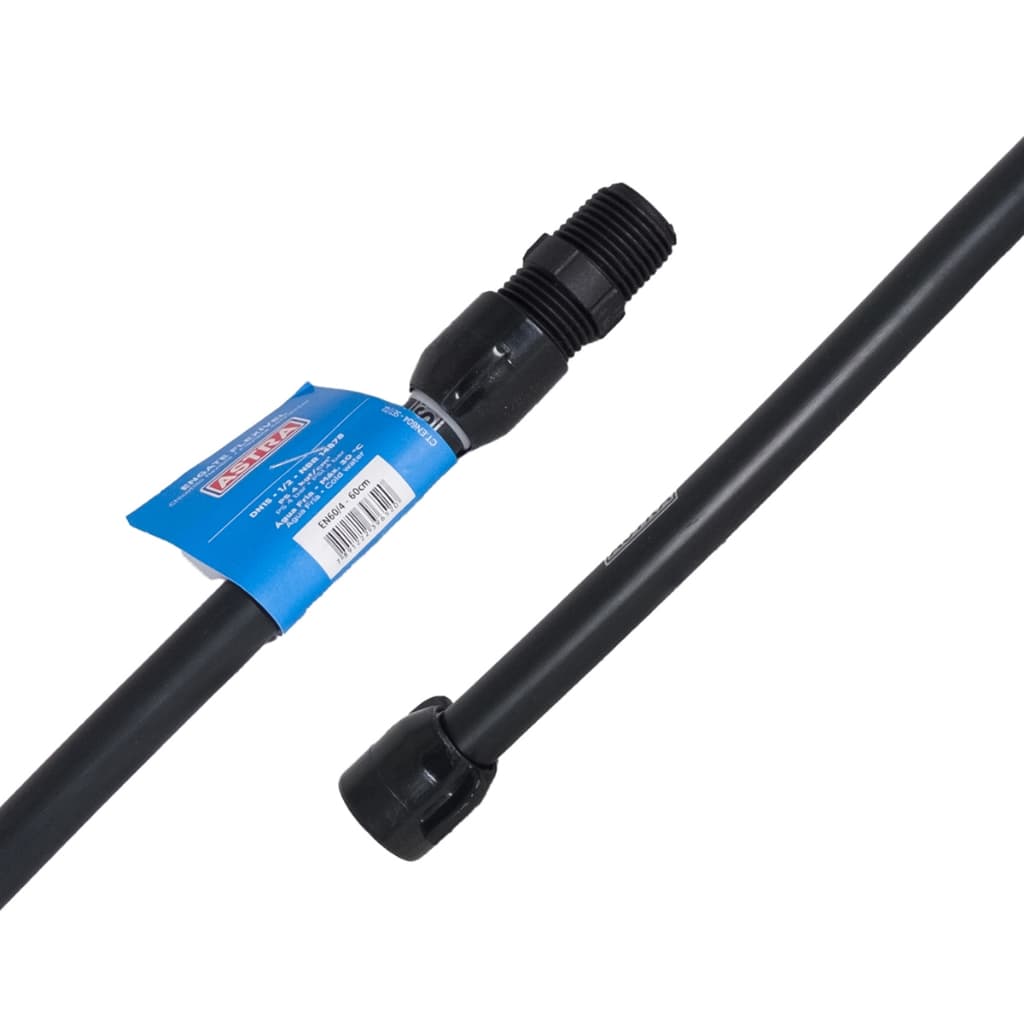 Engate Flexível Rabicho 1/2 X 60cm Água Fria Pvc Preto Astra Caixa Acoplada, Descarga, Pia