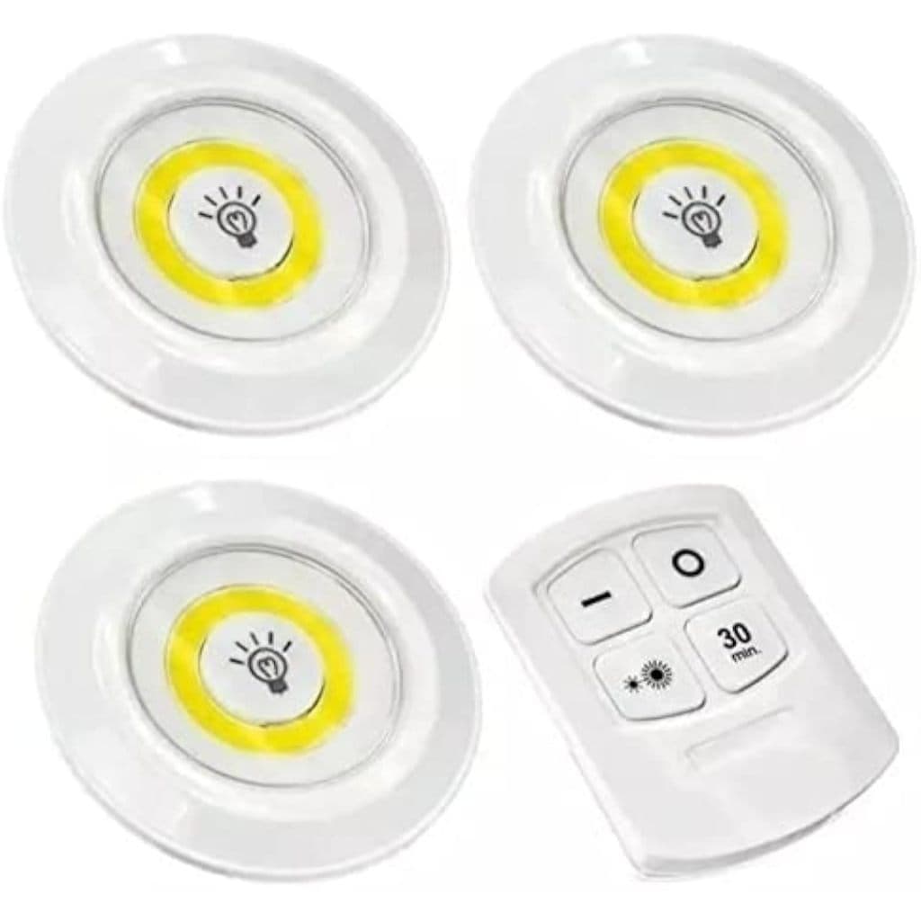 Botão De Controle Remoto Sem Fio Super Brilhante Ajustável COB Luz Noturna Economizadora De Energia Para Escad