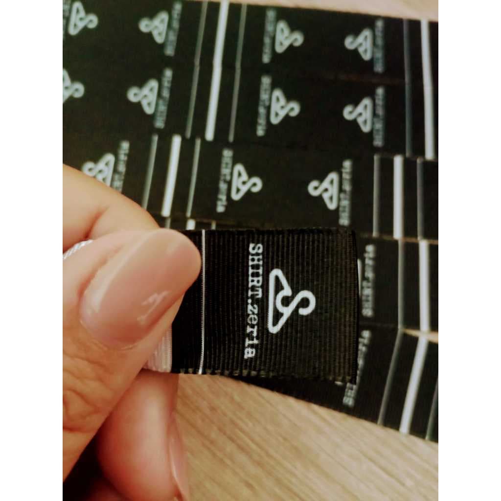 100 Etiquetas de GORGURÃO 2x6 cm COM MARGEM DE COSTURA