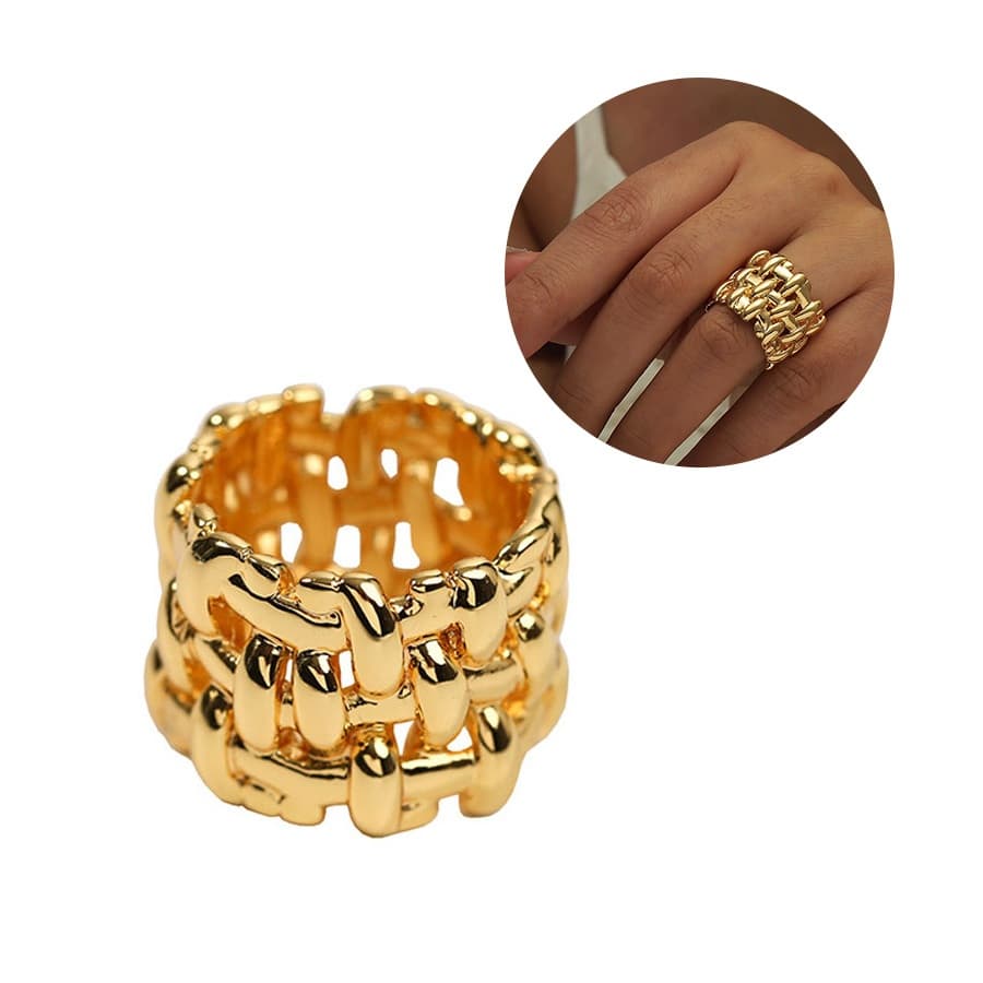 aliança de namoro anel prata 925 aliança de  casamento moda vintage anel de ouro bijuterias Tamanho ajustável
