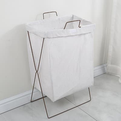 Cesto organizador roupa dobrável grande/ cesto de roupas sujas grande com suporte