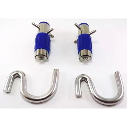 Kit 10 pares Armador de rede tipo batom retrátil Inox - Metalvi