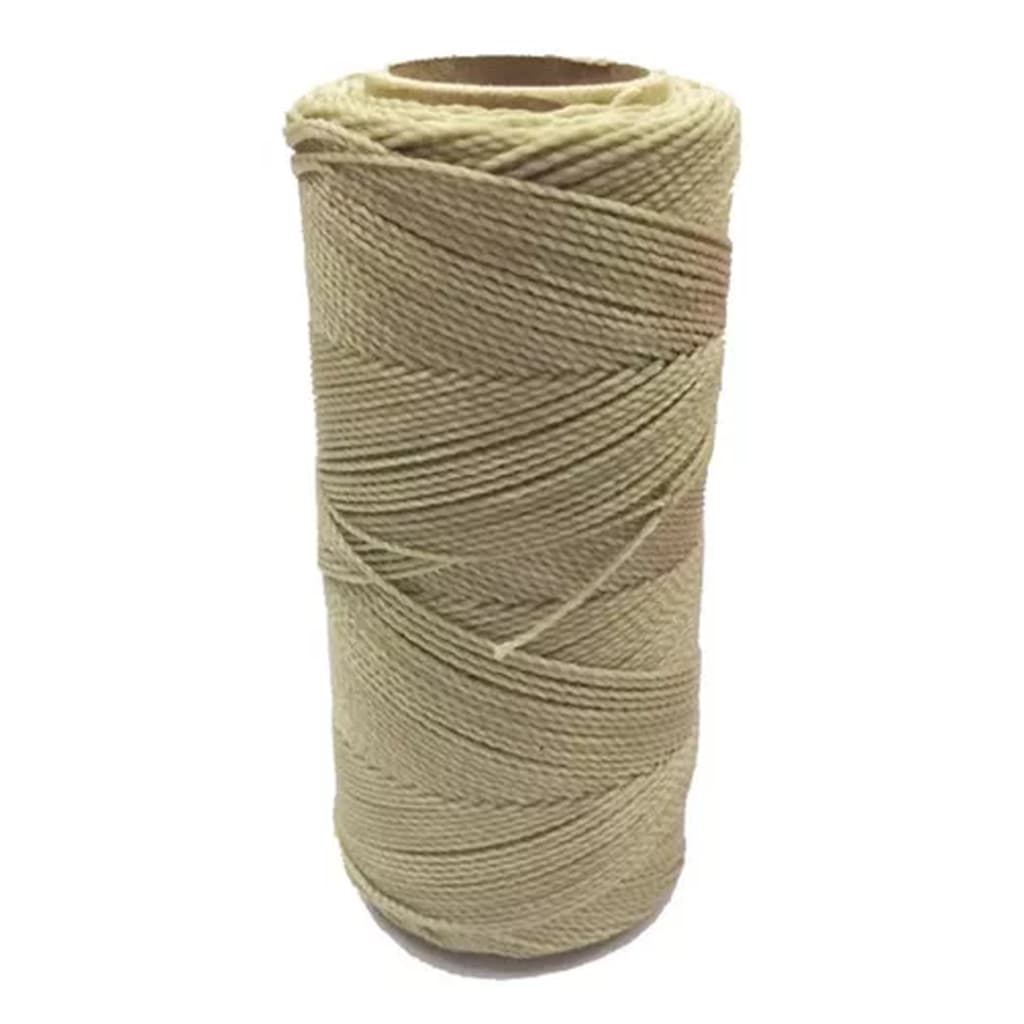 Cordao Encerado Cordone Linha 1mm 100mts Bege Natural 1un