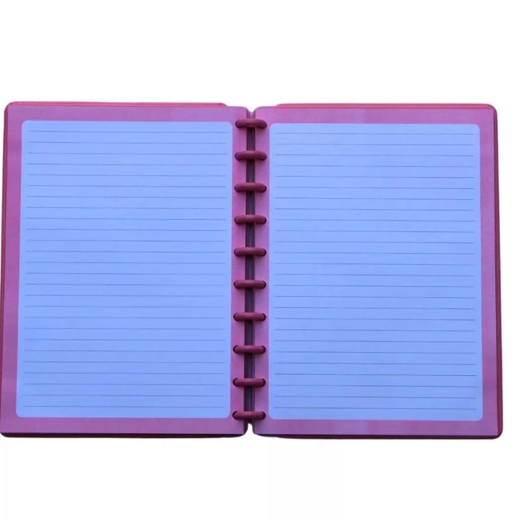 CADERNO 10 DISCOS COLORS - CADERNO IGUAL AO CADERNO INTELIGENTE B5 80 PÁGINAS - PAPELARIA FOFA