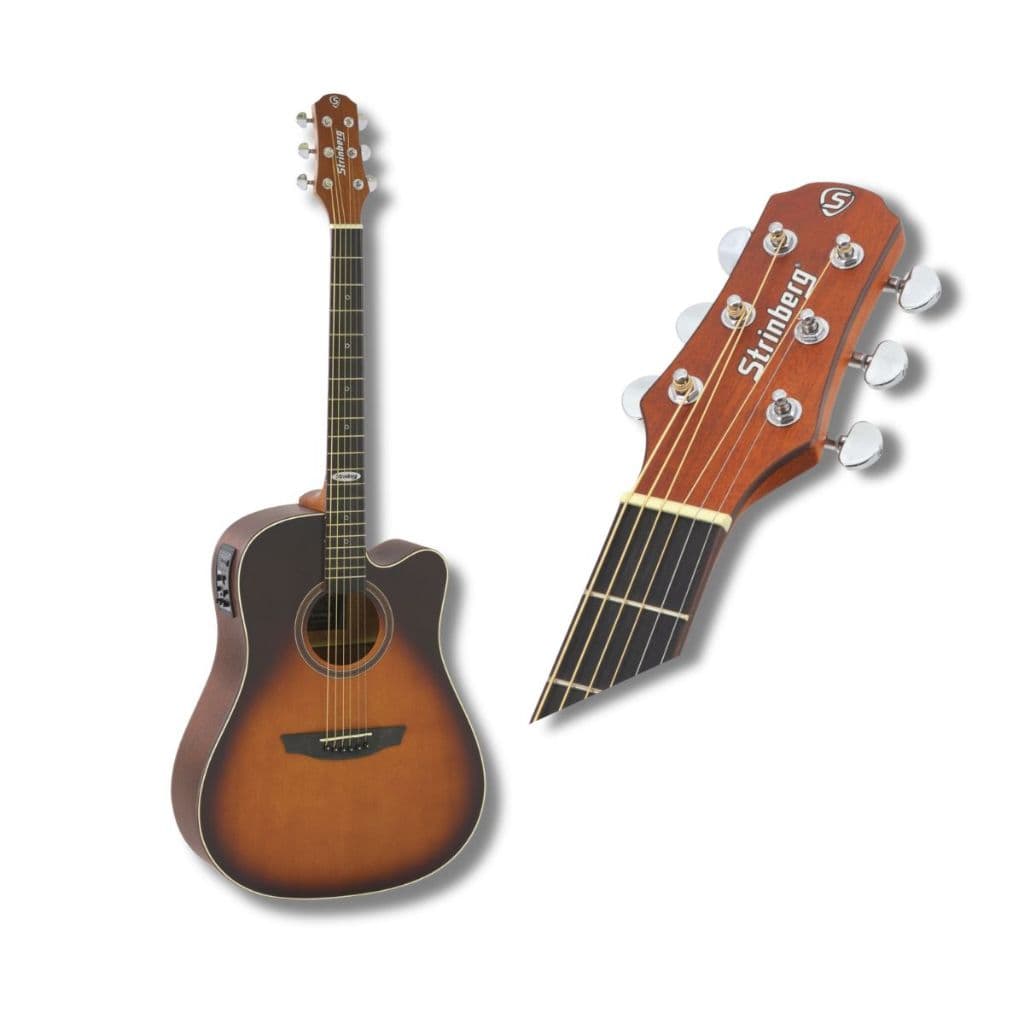 Violão Strinberg Sd200c Hbs Folk Elétrico Fosco