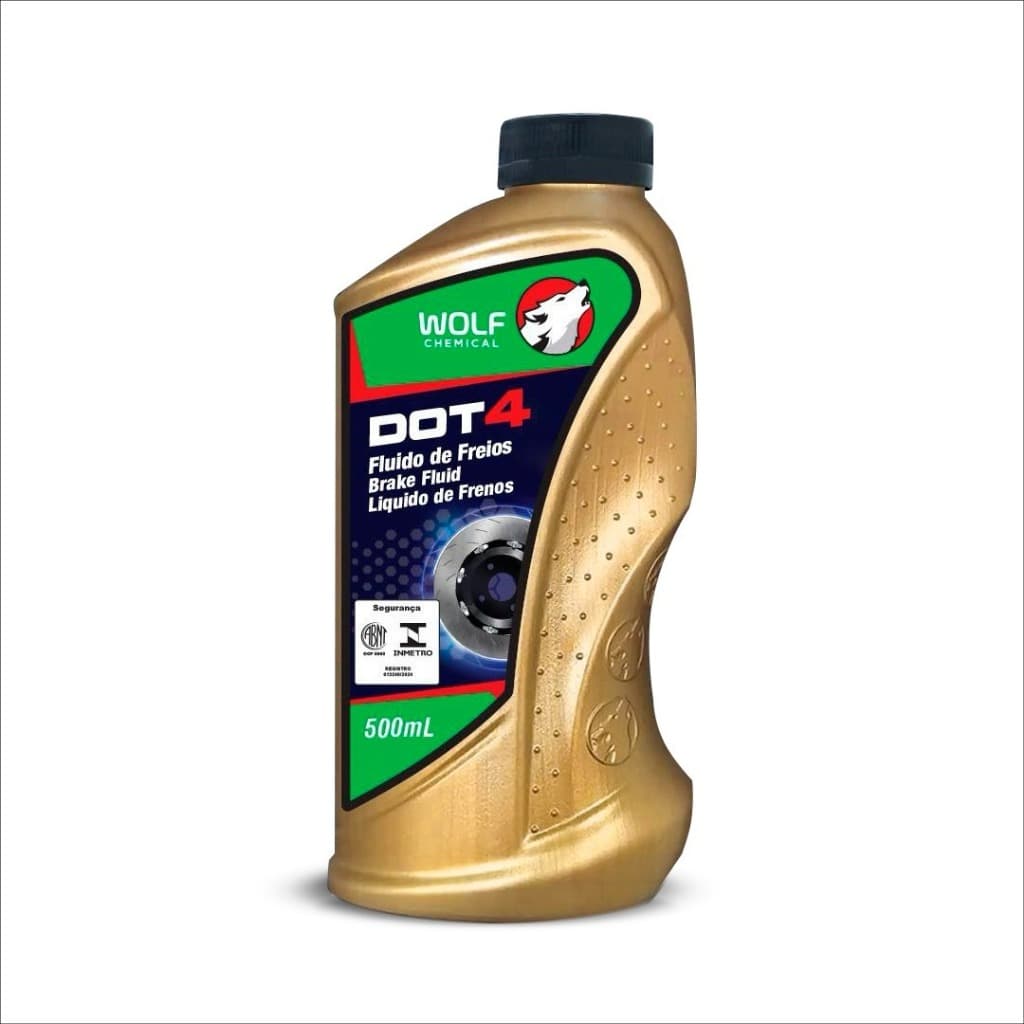 Fluido De Freios Dot 4 500ml Hidráulico Original Wolf