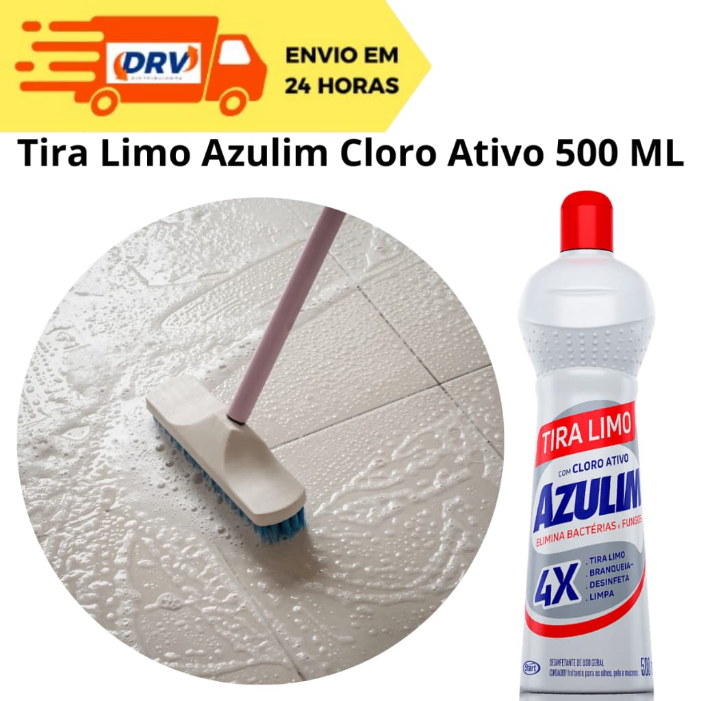 Tira Limo Azulim Cloro Ativo Start 500 ML - Tira Limo Cloro Ativo