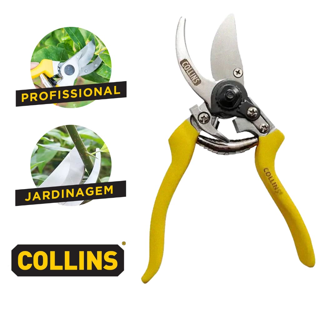 Tesoura Suiça Poda Galhos Plantas Jardim Profissional Collins