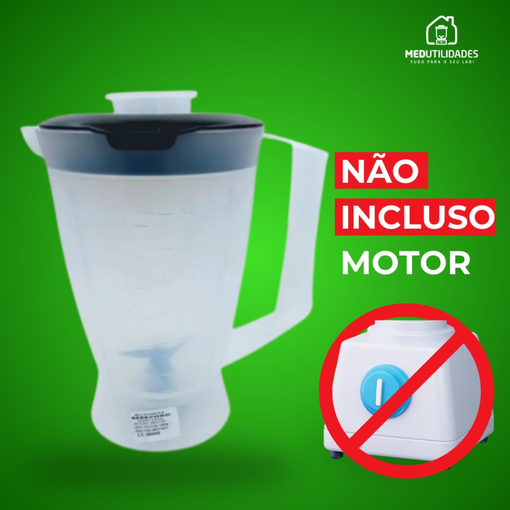 Copo de Liquidificador serve para Pilco Stylo 5 em 1 PMP01/ Stylo 8 em 1 PMP02