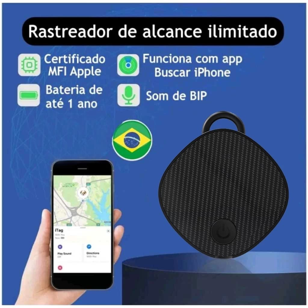 Rastreador GPS Smart Air Tag Compativel para Iphone Localizador Mala Pet Carro Moto Apple IOS