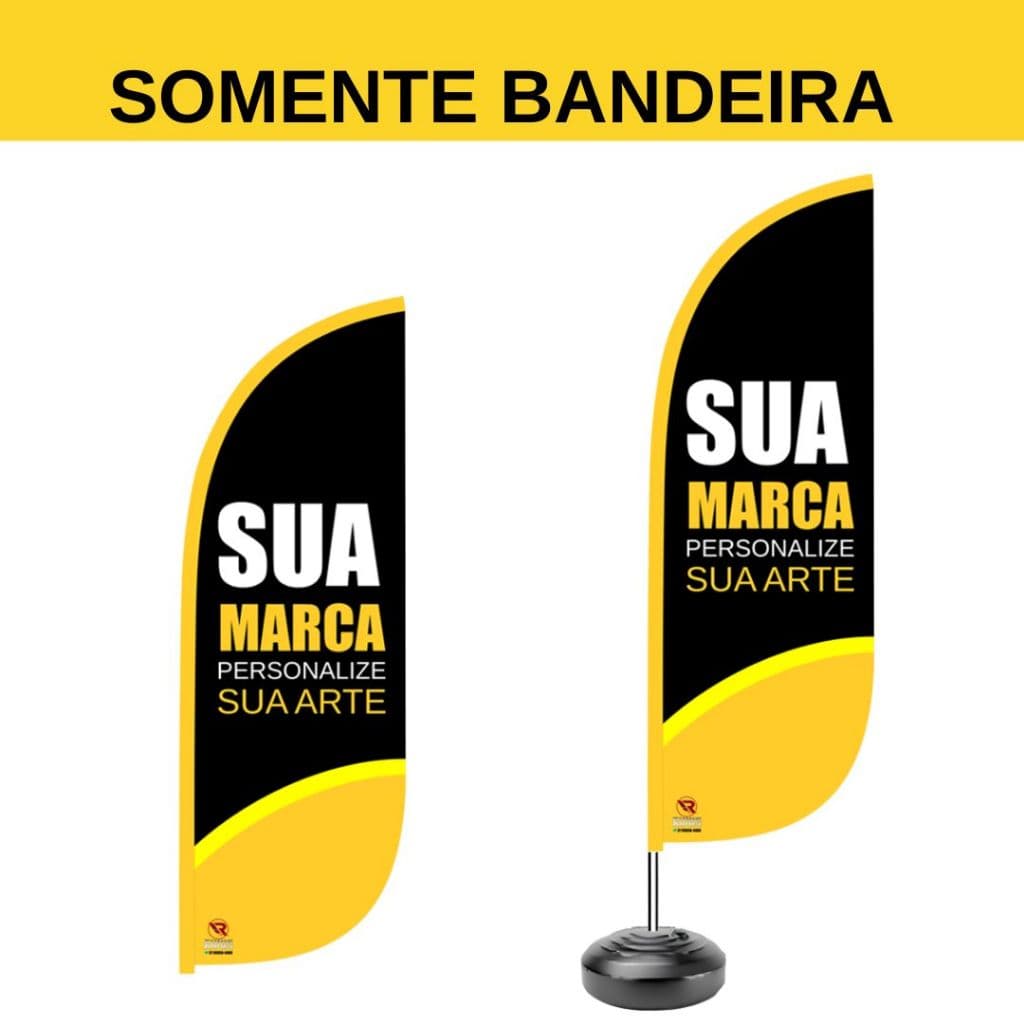 Bandeira para Wind Banner Personalizado com a sua marca (Somente a Bandeira)