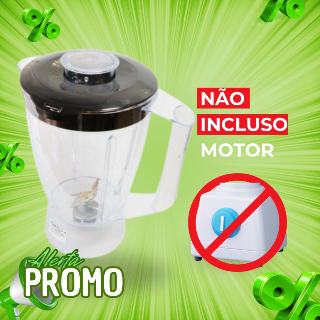 Copo Serve P/ Liquidificador para Mallory Tornado 450W/ Vita Mais 450W/Flash Mix + 450W