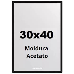 Moldura Quadro Com Acetato 30x40cm