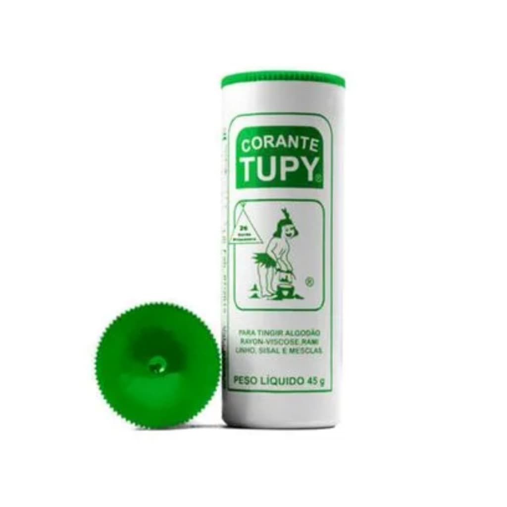 Corante Tupy, Tinta Tintura Tingir Roupa Verde Primavera