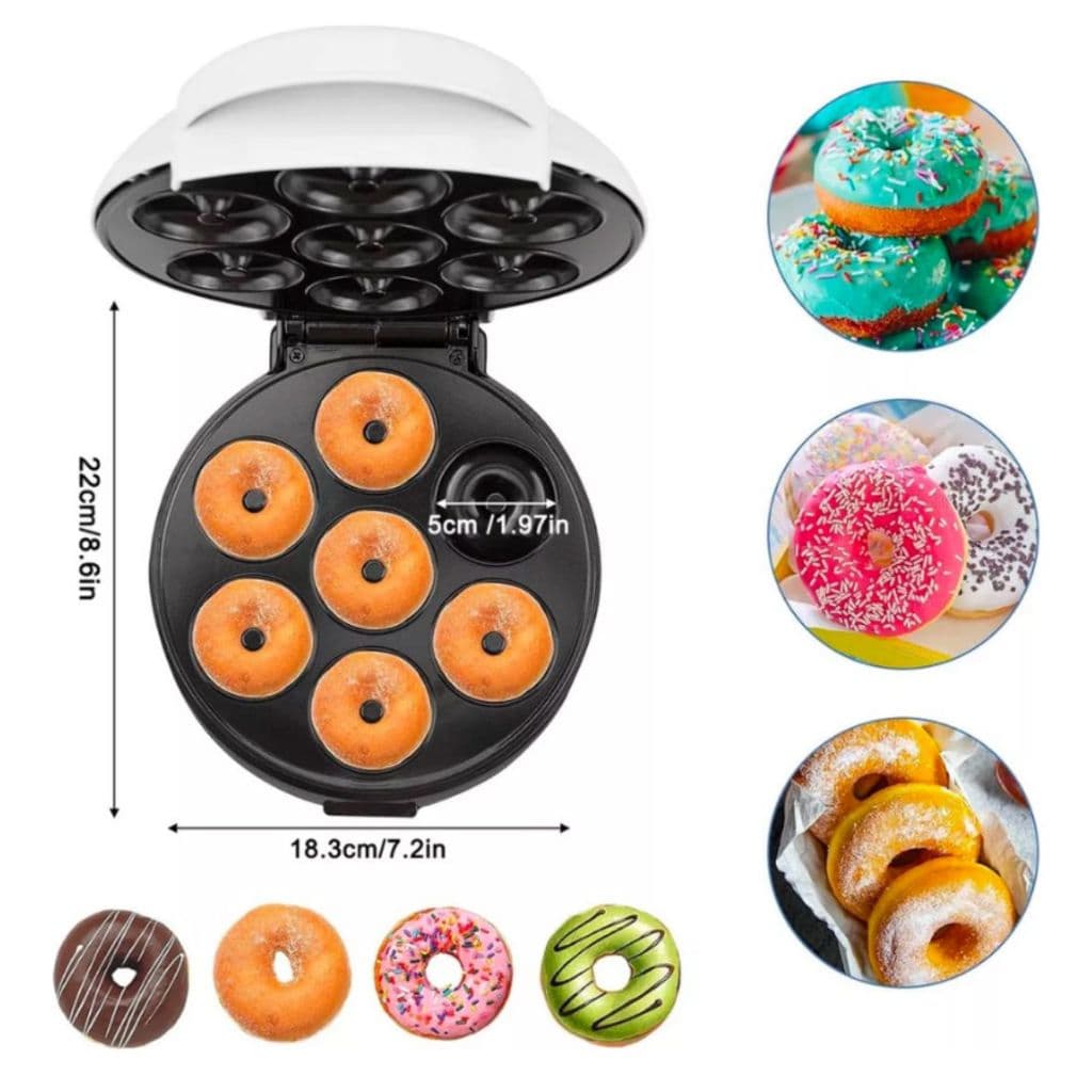 Mini Máquina de Donuts com capacidade de 7 rosquinhas 550W 110V