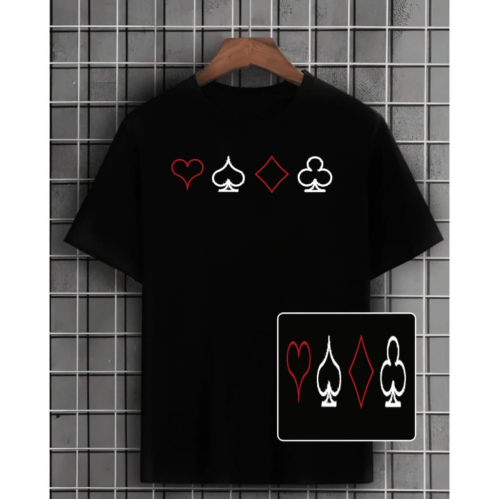 Camiseta Basica Camisa Streetwear Naips do Baralho 100% Algodão Premium Envio Rapido