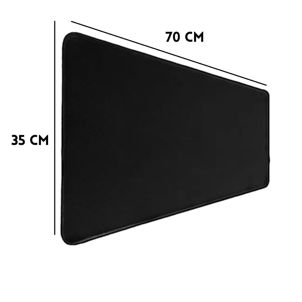 Mouse Pad Escritorio Jogos Gamer Antiderrapante 70x35 cm Preto ENVIO RAPIDO