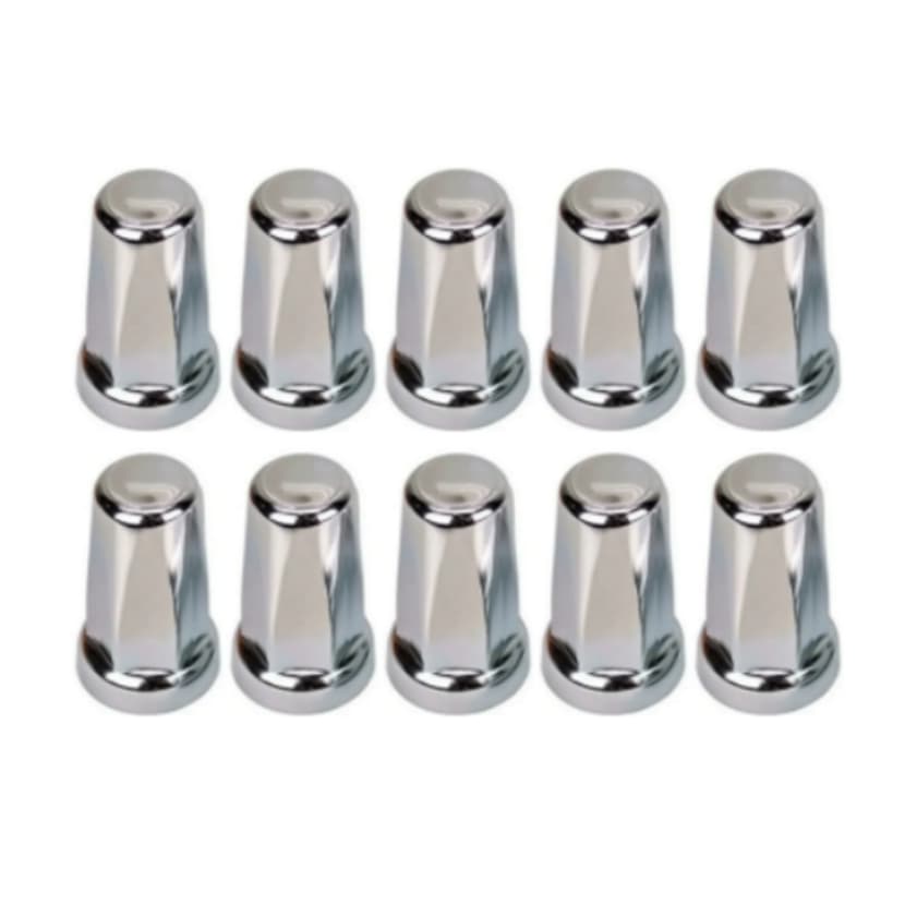10 Capa Porca Cromada Belga Caminhao 18 19 21 22 24 27 30 32 33 Mm