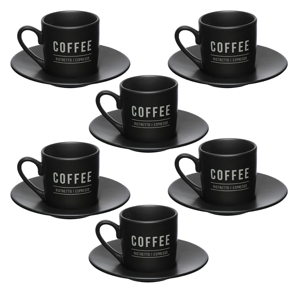 Jogo de Xícaras Manhattan Para Café 12 Peças 80ml