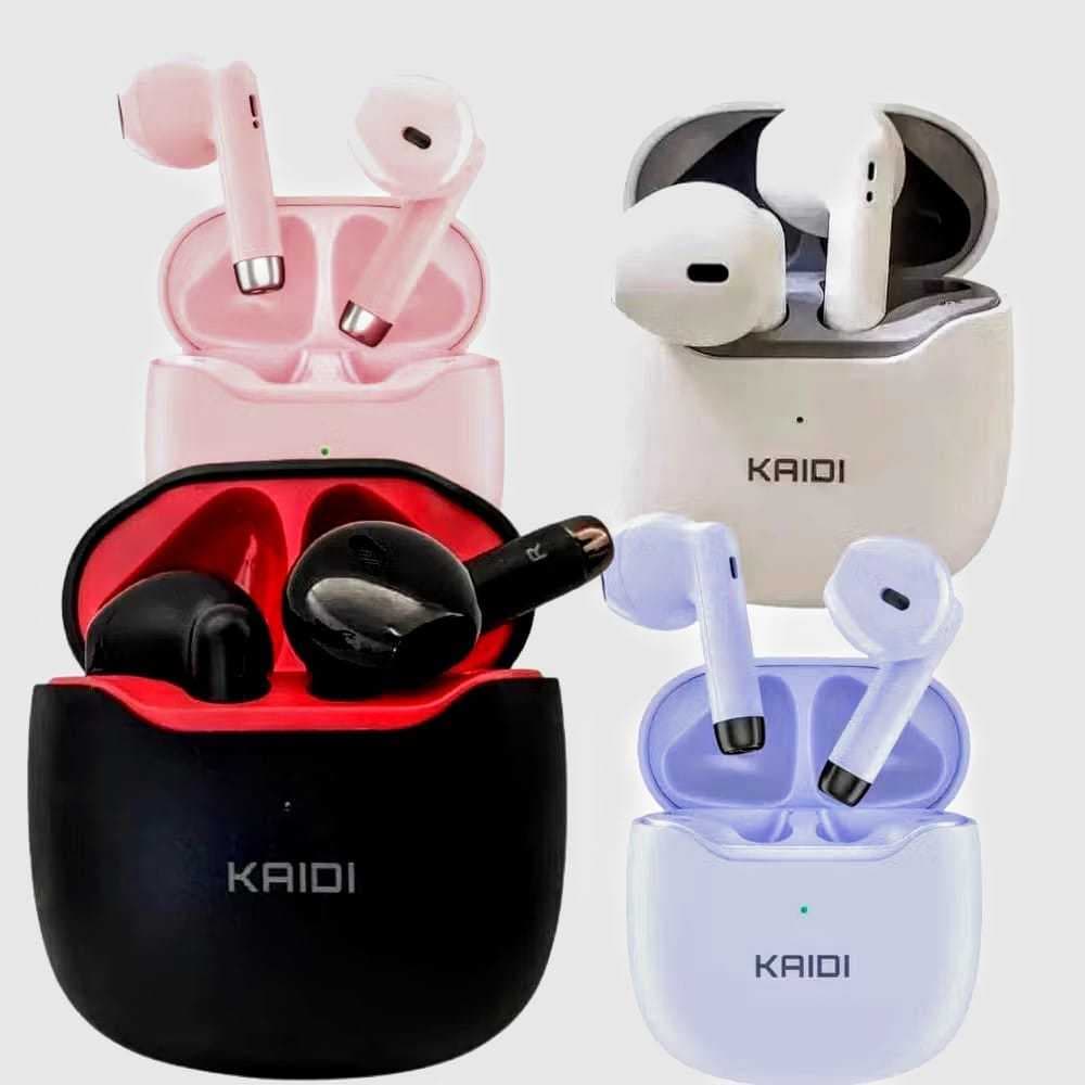 Super Fone De Ouvido ORIGINAL Bluetooth 5.4 TWS Smart Touch Kaidi KD-771 BRANCO/PRETO/ROSA/LILÁS