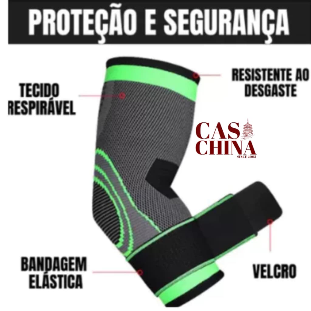 2 Cotoveleira Tendinite De Compressão Futsal Protetor Ortopédico Epicondilite Tensor Cotovelo Ajustável