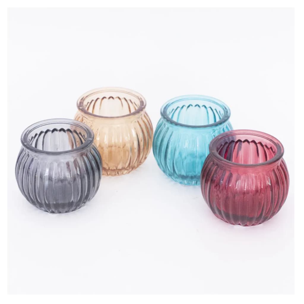 10 Porta Vela Suporte Castiçal Feito de vidro Para Decoração