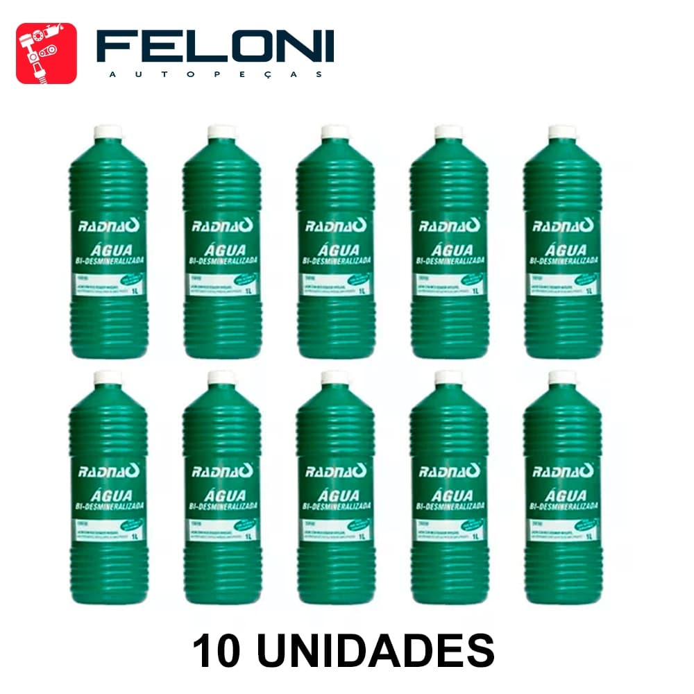 Kit 10 Agua Bi - Desmineralizada Radiadores E Bateria Radnaq