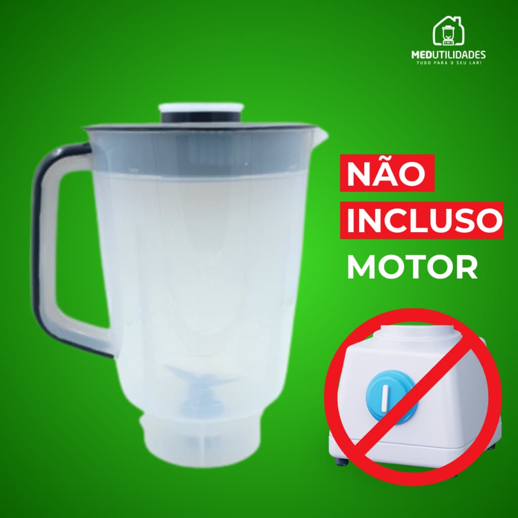 Copo de Liquidificador serve para Walita Philips ProBlend 6 Ri 2134 - Ri2135 - Ri2136 - Ri2137
