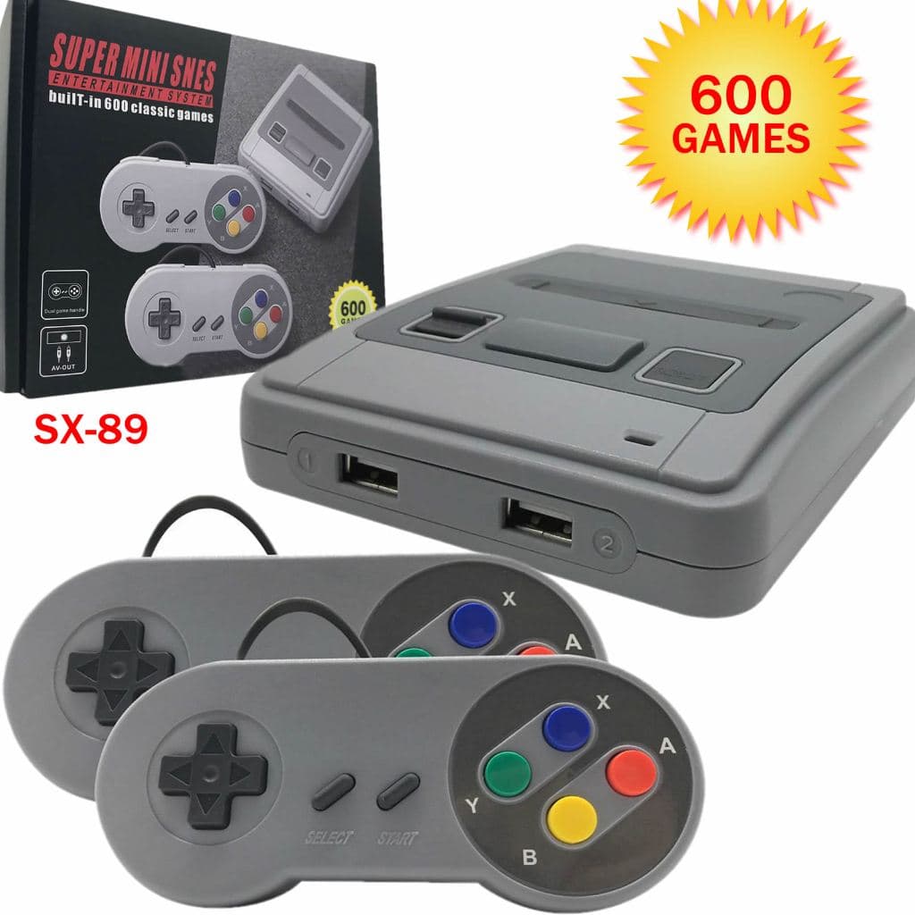 Video Game Console Retro Super Mini Sx-89 C/ 600 Jogos 8-Bits