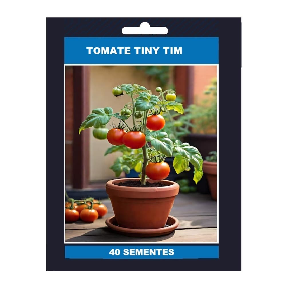 40 Sementes de Tomate Tiny Tim O Menor do Mundo