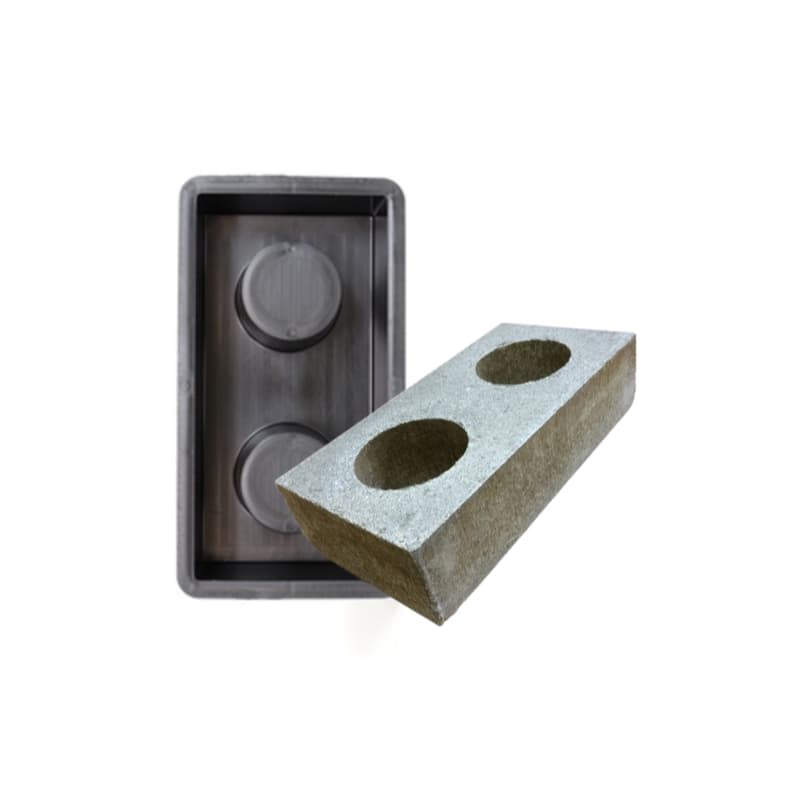 Forma p Bloco Ecologico 2 Furos Tijolo Muro 30x15x8 p Concreto