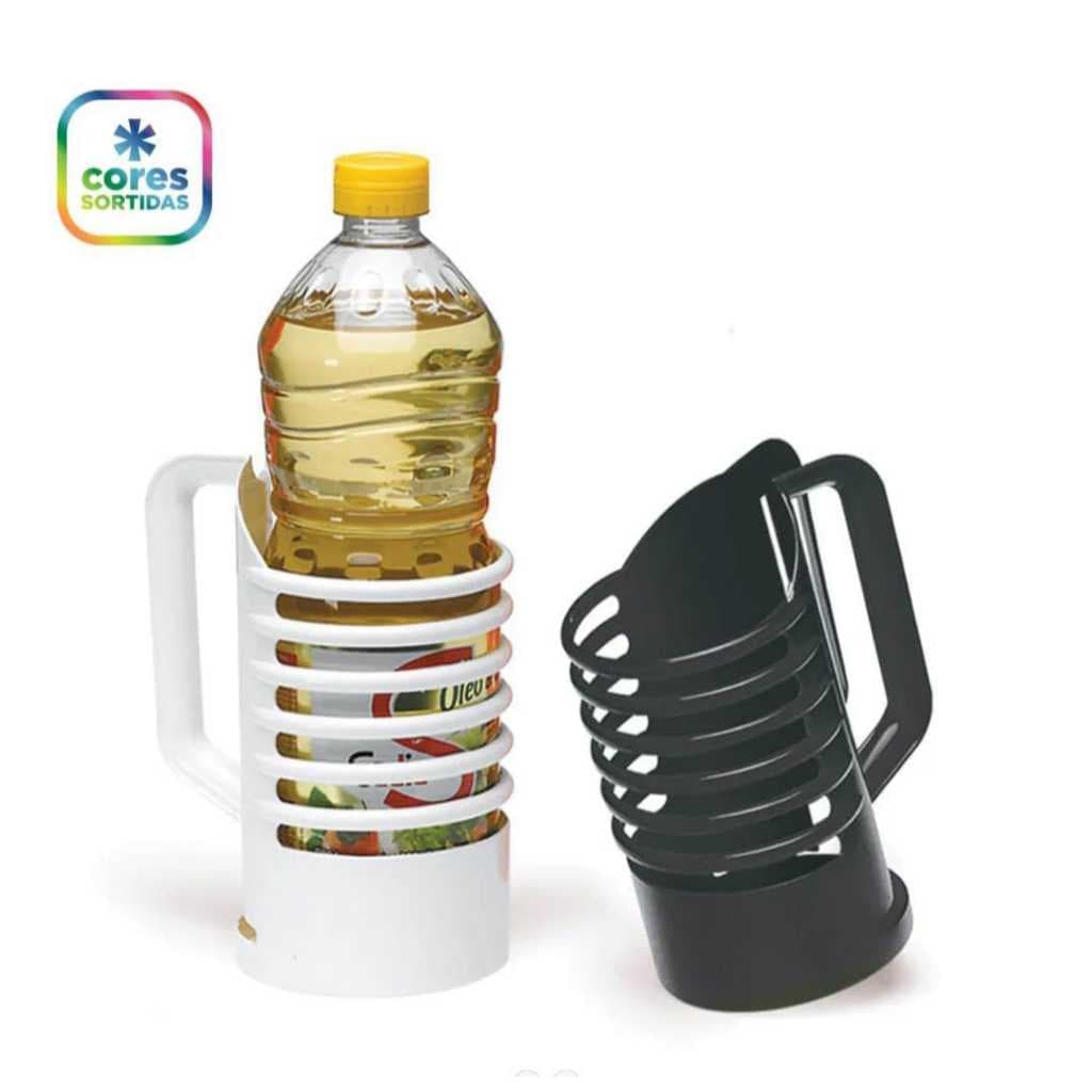 Porta Óleo De Cozinha Cozinha Com Alças Nitron Preto E Branco