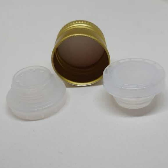 BICOS DOSADORES PARA AZEITE E VINAGRE COM TAMPA ALUMINIO KIT 25/50 UNID.