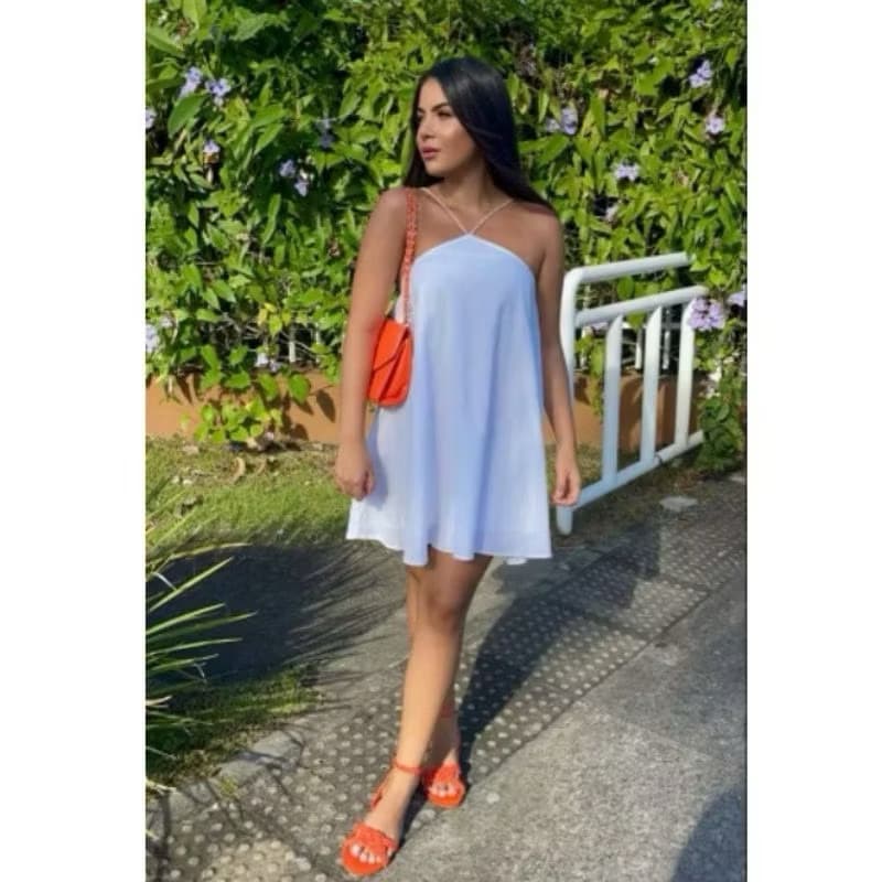 vestido curto com short