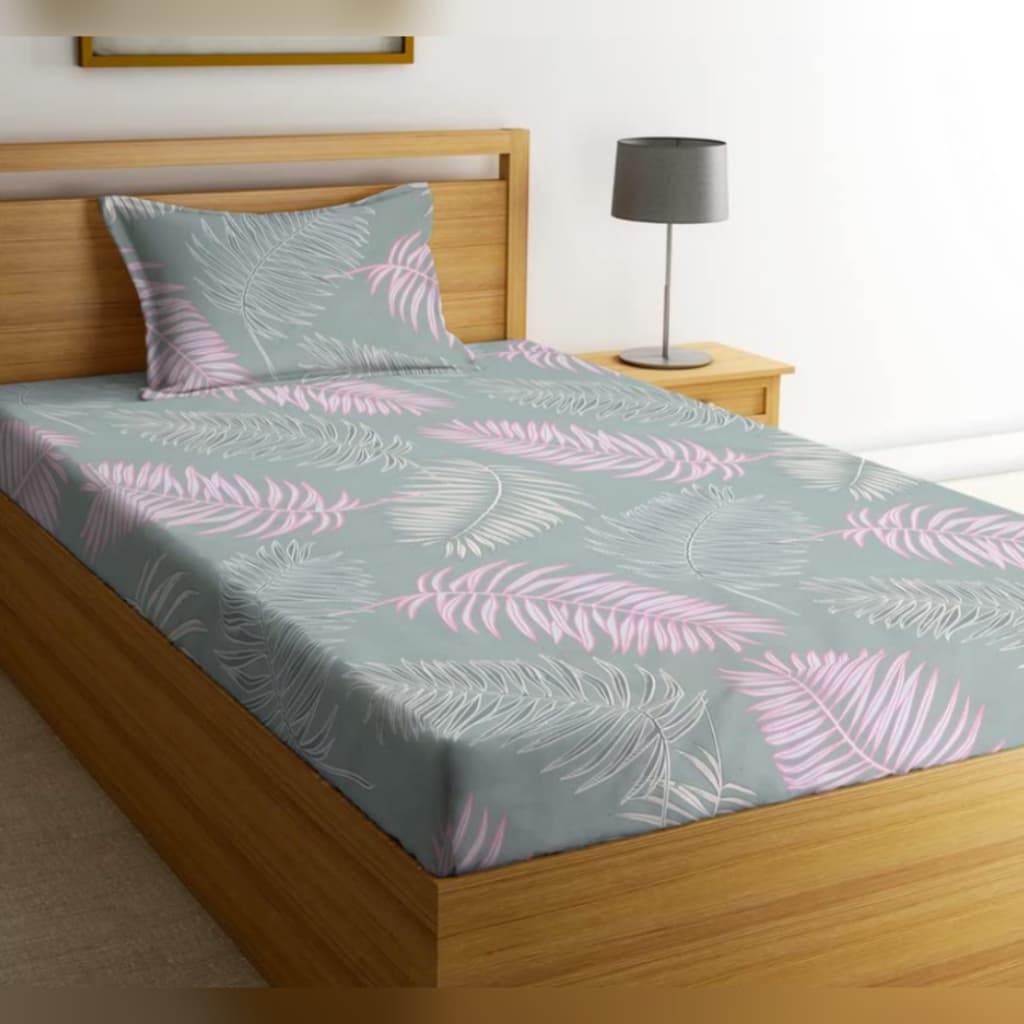 Jogo de Cama Solteiro 2 Peças  Lençol Micropercal Virol Estampado