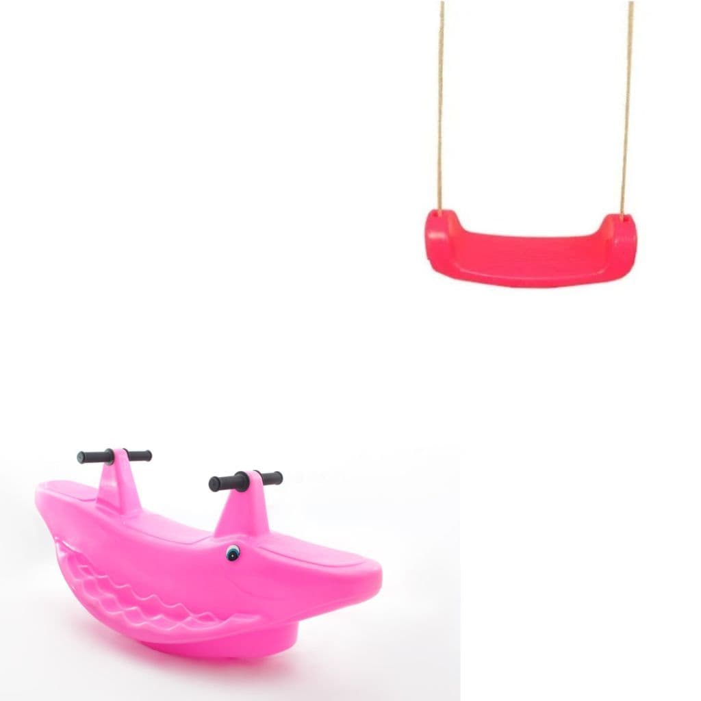 Gangorra Jacaré + Balanço Prancha - Brinquedos de Playground Divertidos