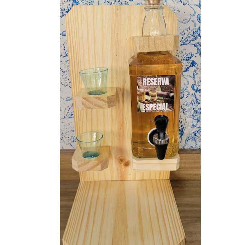 Pingometro cachaça  em madeira Artesanal Adega Cantinho do Churrasco Pingometro de Parede