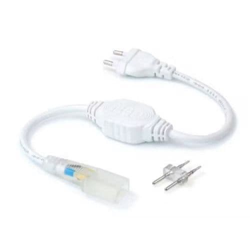 Rabicho Conector para Mangueira Neon Flex Fonte IP66 Fixo Bivolt