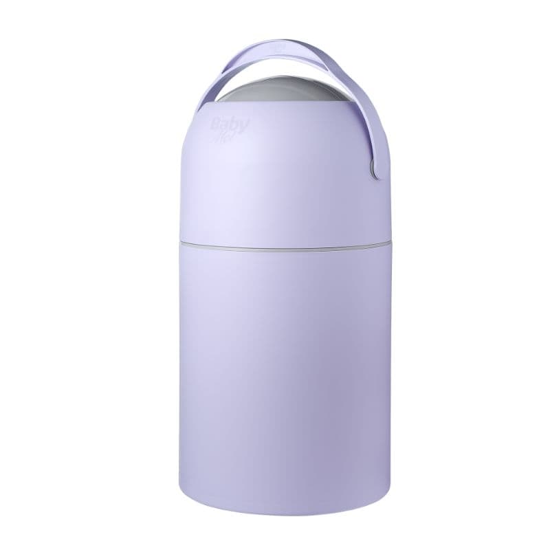 lixeira 3 em 1 antiodor fralda lilás lavanda original babymel enxoval bebe quarto