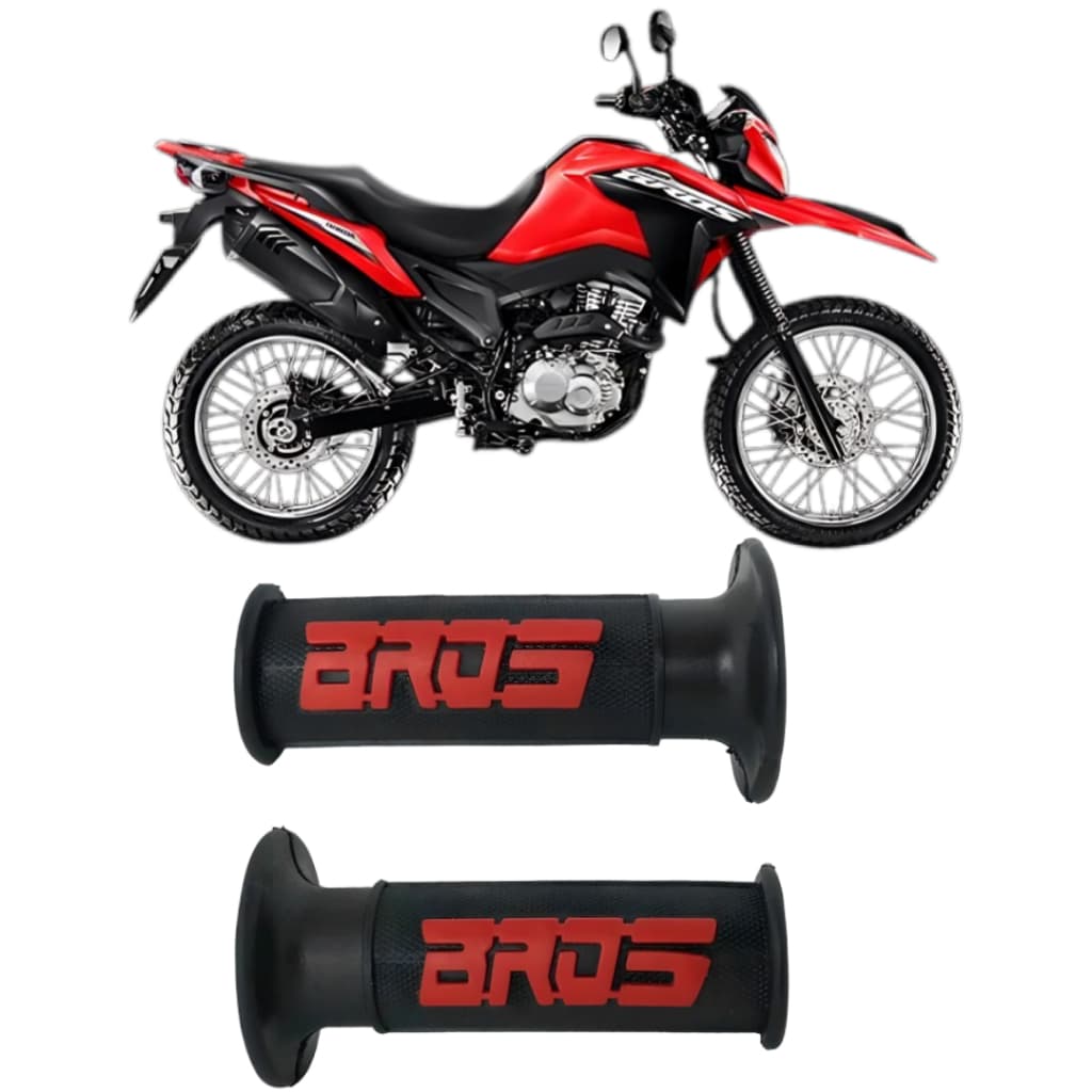 Manoplas BROS 160 / 150 / 125 NXR Par Punhos Moto Personalizada