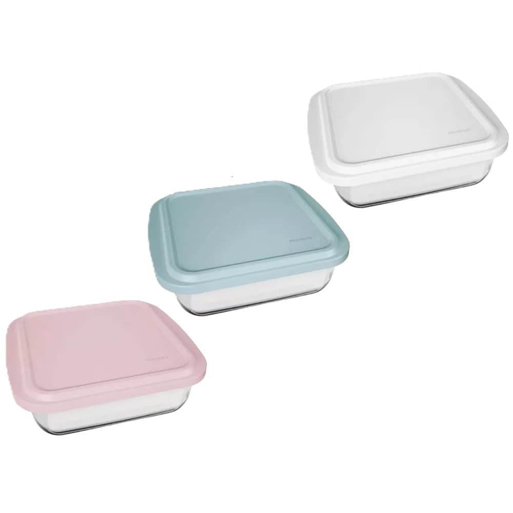 Assadeira de vidro, quadrada, Marinex 1,8 litros