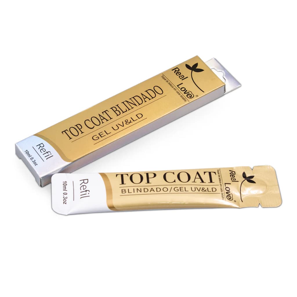 Refil Top Coat Blindado Real Love Finalizador Unhas Gel