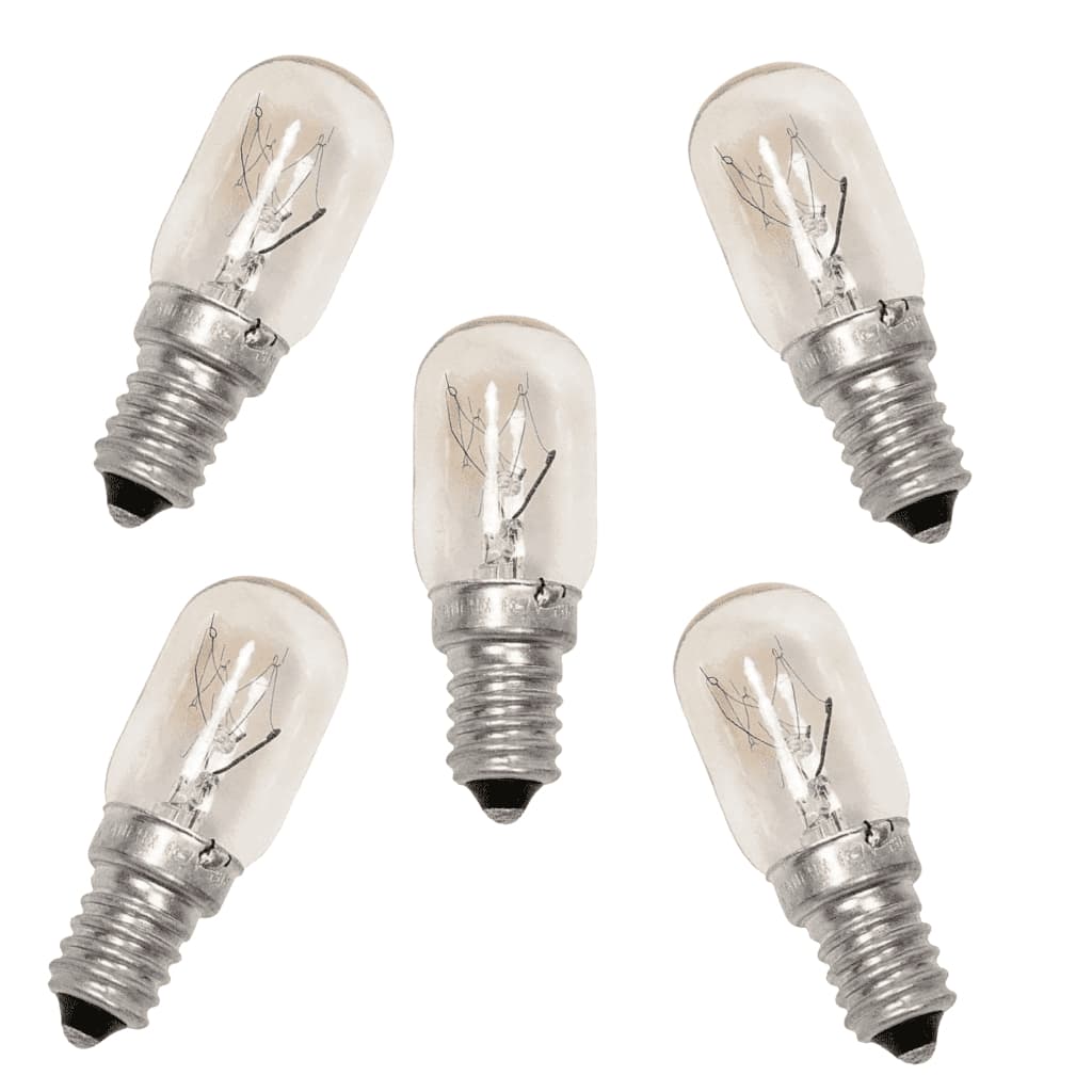 Kit com 5 Lâmpada Incandescente 110/127v W10255216 Geladeira Consul